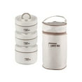 thumbnail image 4 of veasfak Lunch Box Set Stackable Bento Box Snack Box Leak Stainless Steel Food Lunch 3PCS, 4 of 9