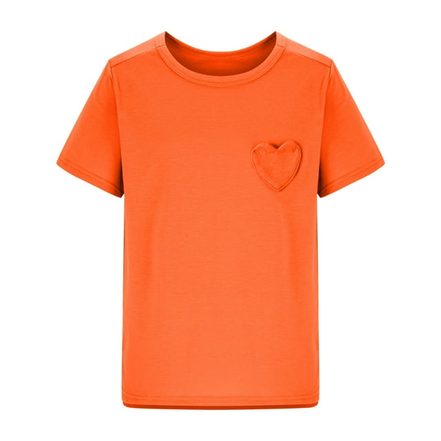 RXIRUCGD 2025 Vêtements d'Été pour Enfants Nouveaux T-Shirts d'Été pour Enfants Manches Raglan Manches Courtes T-Shirt Graphique Col Rond T-Shirt Filles Haut Décontracté