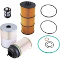 thumbnail image 2 of Filter Service Kit Compatible With Detroit DD13 DD15 DD16 Oil, FWS & 2 Fuel Filter Kit Replaces FS19915 PF9908 P551005, 2 of 5