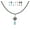 black, gunmetal, aquamarine, variant on Color Choices Austrian Crystal Teardrop 20 Inch Leather Cord Vintage Style Necklace - Bermuda Blue AB