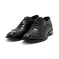 thumbnail image 2 of Hakki Men's Genova Leather Wingtip Oxford Shoes, Black,7-7.5 M US, 2 of 7