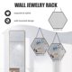 thumbnail image 3 of Moluckfu Organizador De Aretes Y Collares Montado En Pared Negro En Hierro Para Joyas Y Decorar Habitaciones, 3 of 7