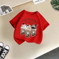 thumbnail image 5 of WEAIXIMIUNG Vêtements pour Enfants Filles 7-8 École Enfants Filles Mignon Mode Imprimé Col Rond Manches Courtes Tee Été Décontracté T-Shirt Ample Hauts Confortables, 5 of 5