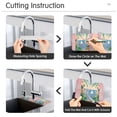 thumbnail image 5 of Yayeee Faucet Mat for Kitchen Sink 14.7" Diatomite Long Splash Guard Pad, Pink Seaside Boat, 5 of 7
