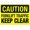 Warning Sign 5, variant on Forklift Traffic Keep Clear Sign NO.28921 - 8"x12" Metal Tin Sign, Clear Warning for Home Business, Warehouse, Forklift Zone, Traffic Safety