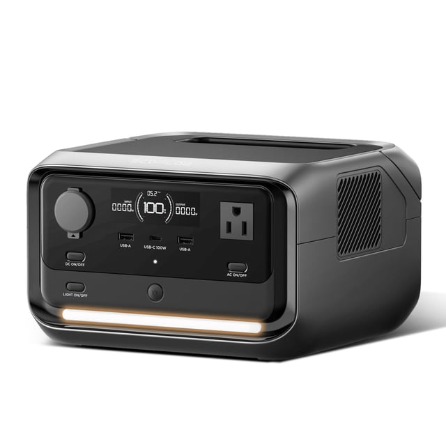Central eléctrica portátil EF ECOFLOW RIVER 3 Plus 286Wh/12800mAh