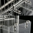 thumbnail image 4 of Transparent Acrylic Bird Bath Box Thickened Hanging Water Bath Tub Bird Supplies Shower Cage Accessory, 4 of 9