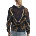thumbnail image 7 of Sikiie Ball Phyton Snake Women's Casual Hoodies Long Sleeve Lightweight Pullover Tops Loose Sweatshirt-Large, 7 of 7