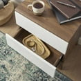 thumbnail image 7 of Modway Envision 2-Drawer Nightstand in Walnut White, 7 of 7