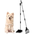 thumbnail image 1 of Plastic Pooper Scooper Dog for Yard, Lightweight Portable Pet Poop Shovel for Medium/Small Dogs, Adjustable Metal Pole Long Handle Poop Scoop Set for Lawns, Yard, Grass, 1 of 5