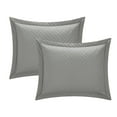thumbnail image 4 of Chic Home QS2500-US Mateo Chevron Blocks Quilt Set - Silver - Twin - 2 Piece, 4 of 4