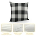 thumbnail image 4 of RUIYC Black and Plaid Outdoor Throw Pillow Covers Buffalo Check Farmhouse Decor for Couch Room and, 4 of 5