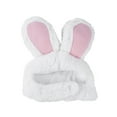 thumbnail image 1 of BEADCEST 2Pcs Rabbit Ears Cat Hat Small Pet Headwear Costume Accessory for Kittens White Pink Color 17 x 5 x 5 in, 1 of 8