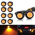 thumbnail image 1 of 23mm Eagle Eye LED Bulb,DRL Light Ultra Thin Waterproof Black Aluminum Shell Car Motorcycle Turn Signal Light Fog Tail Backup Reverse Light,10-Pack, 1 of 1