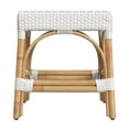 thumbnail image 3 of Butler Specialty Company Robias Rattan Rectangular 18" Dining Stool - White, 3 of 6