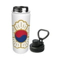 thumbnail image 2 of Emblem of South Korea Sports Insulated Kettle, Leakproof & BPA Free, Drinking Sports Water Bottle for Fitness, Gym & Outdoor 18oz, 2 of 5