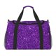 thumbnail image 1 of Fotbe Purple Glitter Bolsa de Viaje con Estampado, Bolsa de Fin de Semana para Mujer con Compartimento para Zapatos, Bolsa de Gimnasio con Bolsillo Húmedo, 1 of 7