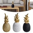 thumbnail image 5 of Girlsshop Artificial Pineapple Shape Resin Ornament Nordic Style Living Room Decoration,white, 5 of 7