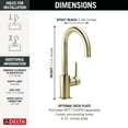 thumbnail image 2 of Delta 1959LF-PN Trinsic Single Handle Bar Faucet - Nickel, 2 of 7