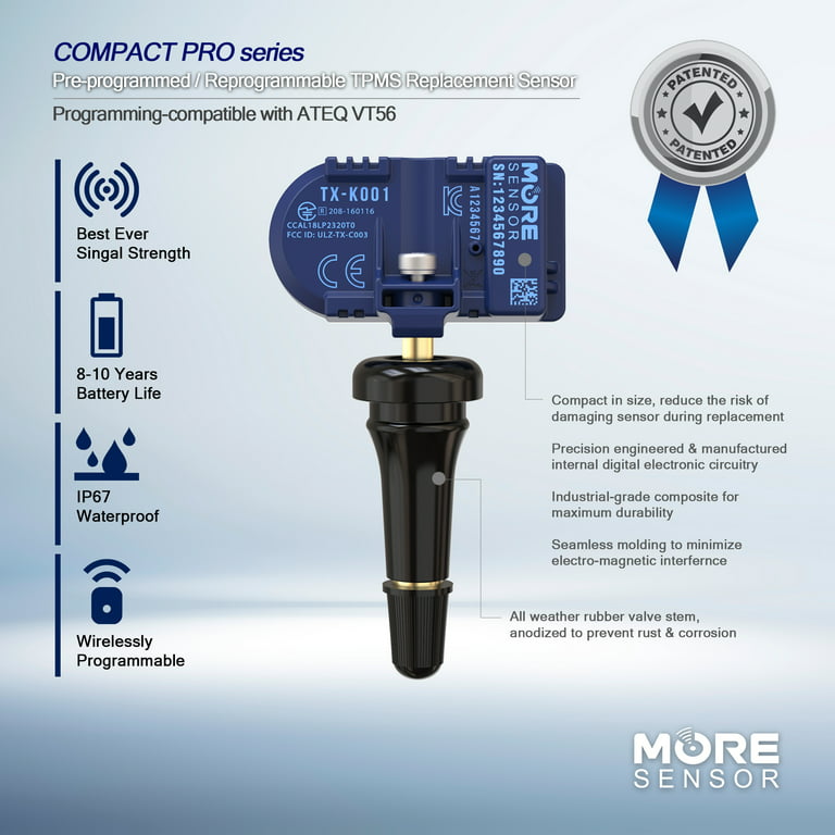 Tyre pressure sensor valve stem service kit TPMS for Mini Countryman  Clubman F56