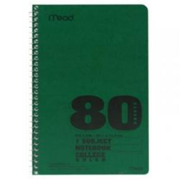 Mead Spiral Notebook 1 Subject College Ruled Assorted Colors (6654