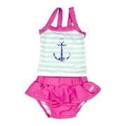Baby Banz Tankini Two-Piece Girls Swimsuit - Anchor (Size 2)