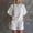 White, variant on Morttic Women's Solid Color 2 Piece Set – Stand Collar Half Button Batwing Top & High Waist Rolled Shorts with Pockets White,S