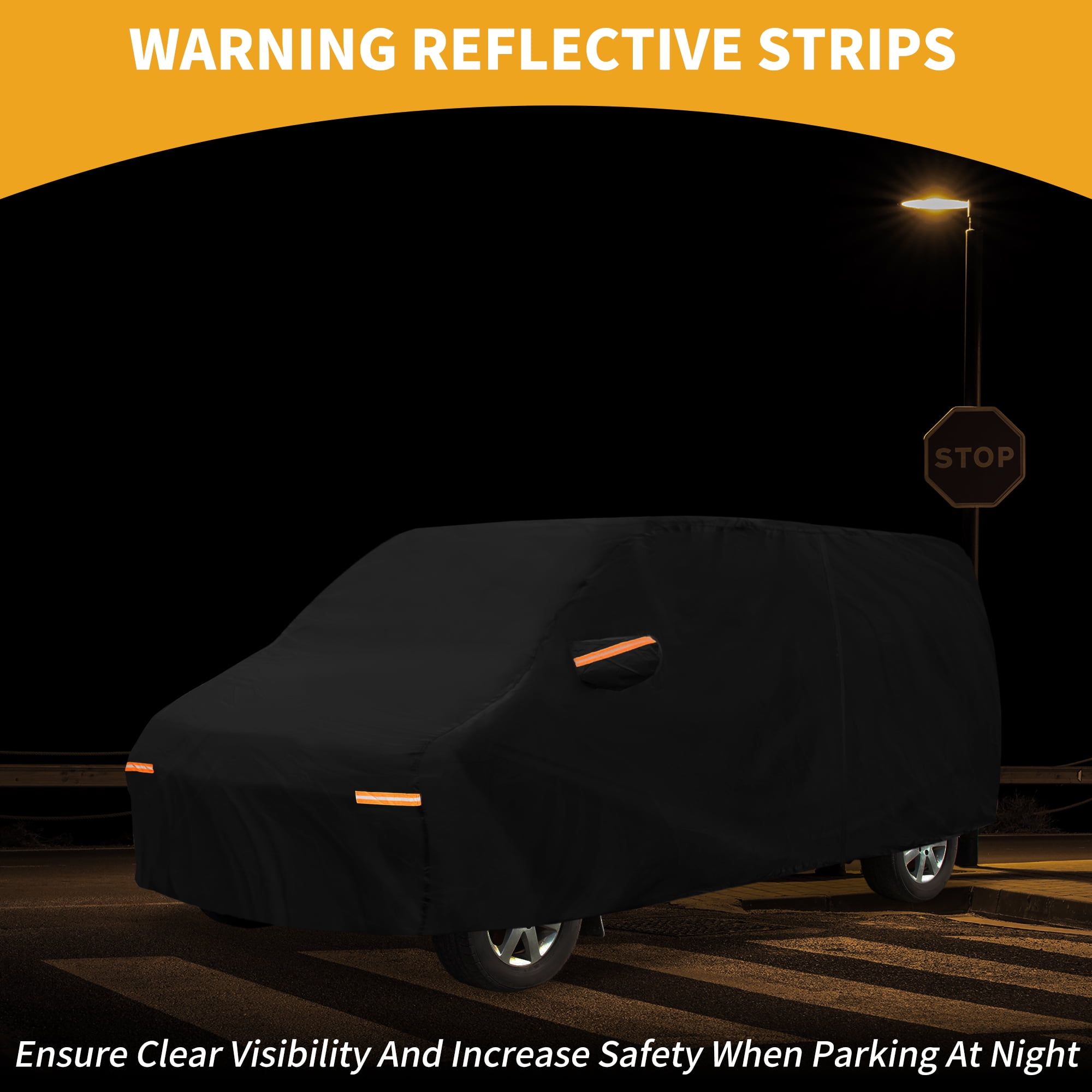 Unique Bargains Durable Waterproof Car Cover Black ["for Ford Transit Connect"]