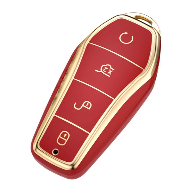 pitrice Auto Key Fob Cover Protector for Byd Atto 3 Replace High Quality Red