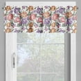 thumbnail image 4 of Ambesonne Floral Valance & Curtain, Retro Flowers and Curls, 55"x45", Multicolor, 4 of 7