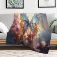 thumbnail image 5 of Wildflowers Butterfly Flannel Throw Blanket for Gifts for Women Men Girls Boys All Seasons, 5 of 8