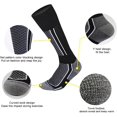 thumbnail image 2 of Calcetines de esquí 2 pares de calcetines de snowboard cálidos de invierno de alto rendimiento para mujer, calcetines deportivos térmicos largos, gruesos y transpirables para esquiar, patinar y hacer, 2 of 5
