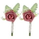 thumbnail image 1 of KAKOWELY 2 ramilletes de rosas para hombre, ramilletes de flores artificiales para boda, 1 of 5