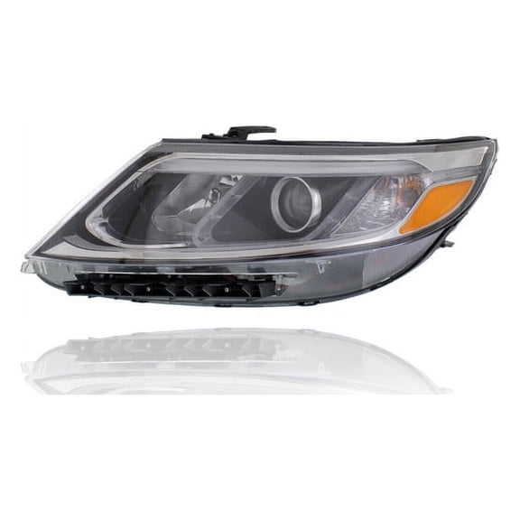 Headlight Assembly - Compatible/Replacement for '14-15 Kia Sorento LX - Halogen Without LED Daytime Running Lamp - Left Hand - Driver - 921011U500