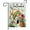 Gnome Tulips, variant on Welcome Spring Gnome 28 x 40 House Flag Double Sided, Tulip Flower Pot Garden Yard Decorations, Seasonal Butterfly Burlap Outdoor Decor Decorative Large Flag