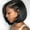 Black, variant on ZTTD Short Bob Wigs Human Hair Straight Wig Black Lace Front Wigs Human Hair for Women Highlight Bob Wig Pre Plucked With Baby Hair, Black