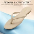 thumbnail image 3 of Flip Flops for Women Thong Flat Sandals Lightweight Minimalist Non-Slip Memory Foam Sole Open Toe Casual Vacation Daily Essentials Classic Beach Slippers, 3 of 7