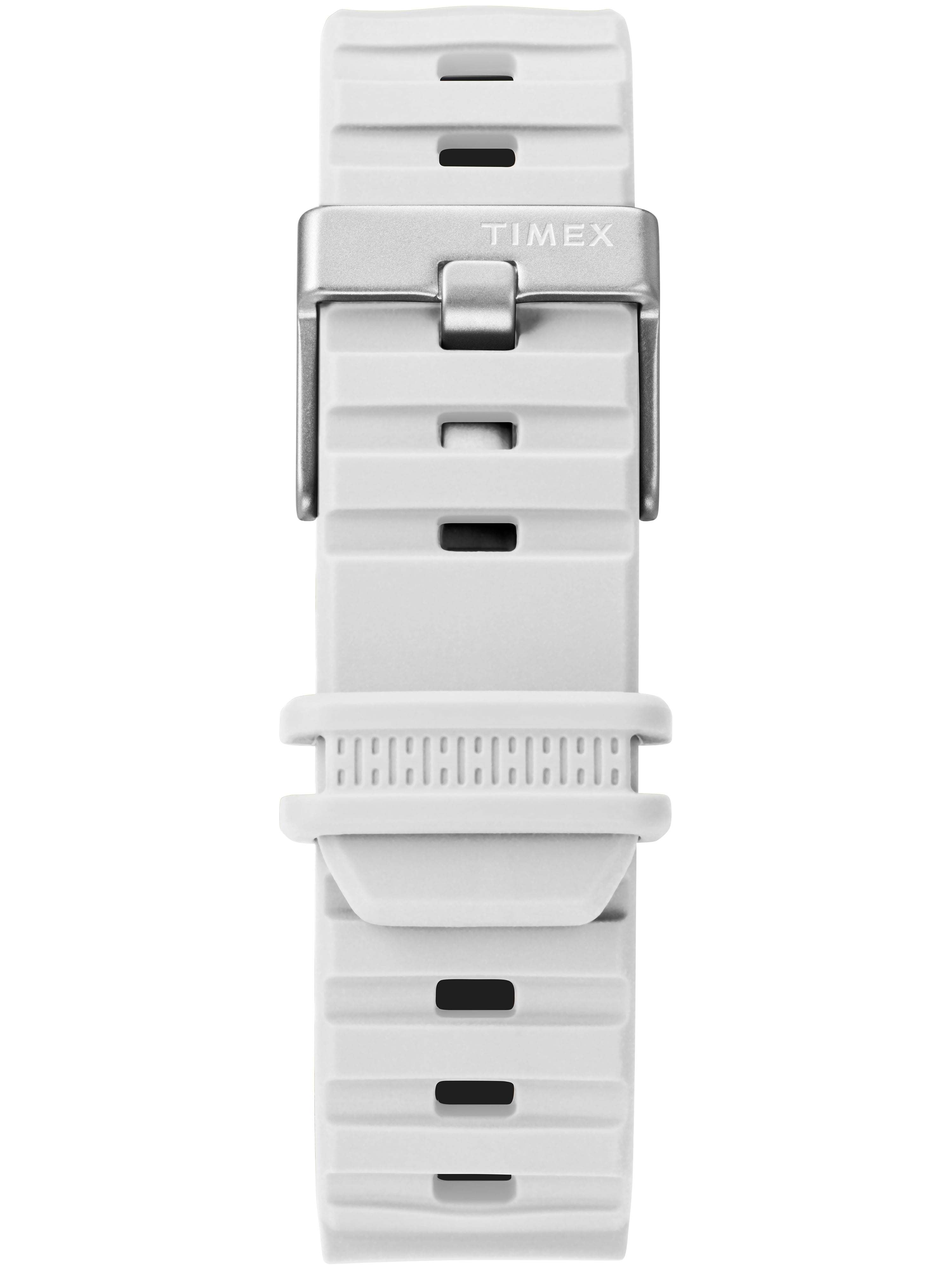 Timex メンズ コマンド 47mm シリコンストラップウォッチ ホワイト Timex メンズ コマンド 47mm シリコンストラップウォッチ ホワイト