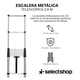 thumbnail image 4 of Escalera telescópica de 3.8 metros 10 escalones recta de aluminio soporta 150 kg plegable retracción multiusos extensible compacta portátil bloqueo de, 4 of 8