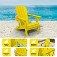 thumbnail image 3 of AreShark Adirondack Chair Set of 4,HDPE All-Weather Patio Chairs Outdoor with Cup Holder, Lawn Chair with Weather Resistant for Outside Deck Lawn Garden, Weight Capacity Up to 380 Lbs –Yellow, 3 of 8