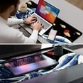 thumbnail image 6 of Gaming Mouse Pad Large XL XXL Mouse Pad, Japanese Sea Wave Large Mouse Pad, 31.5 x 11.8inches 2mm Non-Slip Rubber Base Desk Mat, 6 of 7