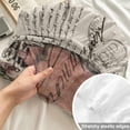 thumbnail image 4 of Twin Sze Fitted Sheet Set - Vintage Birds 2 Piece Bedding Sets 16" Deep Pocket Fitted Sheet with 1 Pillowcase, Country Envelope Postmark Farmhouse Botancial Brushed Microfiber Hotel Luxury Bed Sheets, 4 of 9