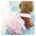 thumbnail image 3 of JTAOT Small Dog Dresses Doggie Harness Tutu Yorkie Dresses for Girl Harness Dress Yorkie Female Clothes XL, 3 of 4