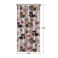 thumbnail image 5 of Yorkie and Pioneer Flower Shower Curtain 36"x72" ,Bathroom Decorative Shower Curtains Set with 12 Hooks,Modern Waterproof Washable Shower Curtain, 5 of 6