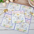 thumbnail image 6 of 100 Pcs Butterfly Napkins Party Paper Guest Towels Disposable Colorful Flower and Butterflies Napkins for Wedding Birthday Party Supplies - white, 6 of 7