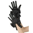 thumbnail image 4 of INSPIRE CHIC Women's Satin Gloves Elegant Wrist Length Full-Finger Glove with Bow Decor One Size Black, 4 of 6