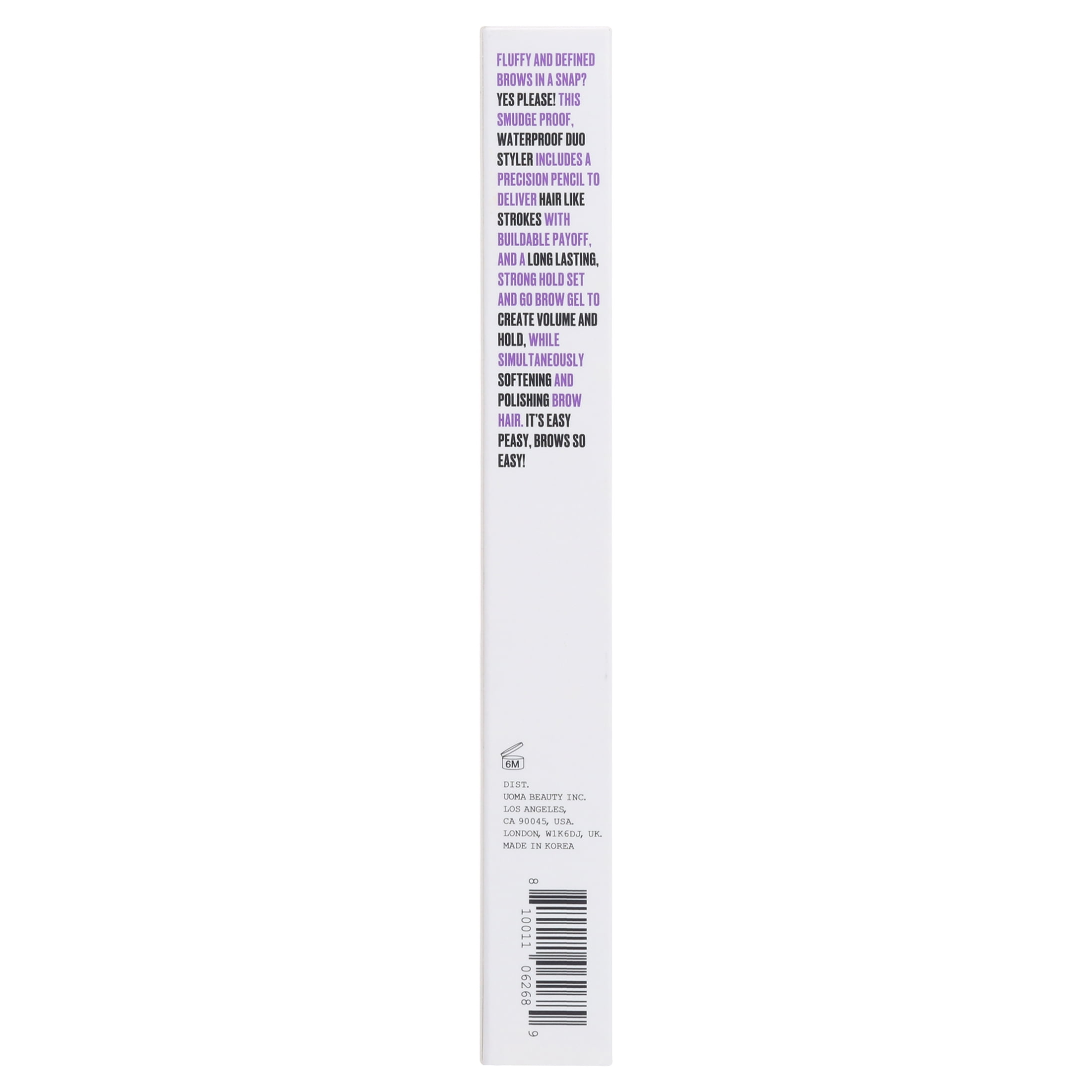 UOMA By Sharon C., One and Done - Complete Brow Styler - Shade 4 Ash Brown/Med