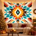 thumbnail image 3 of Symmetrical Geometric Pattern on Cream Background, Dramatic Boho for Boho Decor Lovers, Radiating Arrow Wall Art, Housewarming Gift Tapestry Wall Hanging for Living Room and Bedroom, 3 of 7