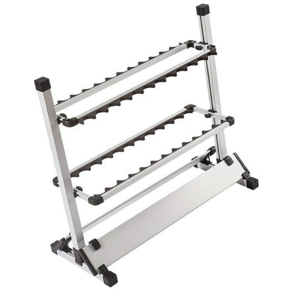 Phenofice Fishing Rod Rack Fishing Pole Storage Rack Anti-slip Black 1Pcs