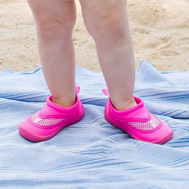Iplay Baby Girls Sand and Water Swim Shoes Kids Aqua Socks for Babies, Infants, Toddlers, and Hot Pink Size 5 / Zapatos De Agua Walmart.com